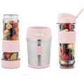 Miniatyrbild 5 av 6: Minimixer - SMOO12 - 300 W - 570 mL - Pastellrosa - 2 vattenflaskor ingår