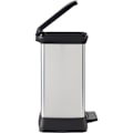 Miniatyrbild 2 av 6: Rektangulär papperskorg - DECO BIN - CURVER - 50L - Elegant design - 39 x 29 x 51 cm - Metallic grå