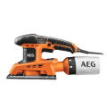 Miniatyrbild 2 av 2: 250 W orbitalslipmaskin - AEG - 1/3 ark, kardborre eller klämfäste, 6000 till 12000 osc/min, oscillation 2,0 mm, i kartong