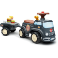 Miniatyrbild 1 av 6: FALK - Food Truck Carrier - öppningsbar säte, ratt med horn, släpvagn och tillbehör