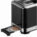Miniatyrbild 3 av 5: Russell Hobbs 28091-56 Structure Toaster Brödrost, Lift'n Look, XL Slots, Justerbar Bake, Wiener bakverk - Svart