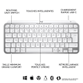 Miniatyrbild 6 av 6: Logitech Wireless Keyboard - MX Keys Mini - PALE GRAY - Kompakt, Bluetooth, bakgrundsbelyst för MAC, iOS, Windows, Linux, Android