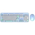 Miniatyrbild 1 av 6: Trådlöst tangentbord + mus combo - MOBILITY LAB - Pure Color - Blå - Ergonomisk design - Diskret skrivning