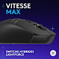 Miniatyrbild 2 av 6: Logitech G309 LIGHTSPEED trådlös mus, lätt, LIGHTFORCE hybridswitchar, HERO 25K sensor - Svart