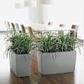 Miniatyrbild 5 av 5: LECHUZA Cararo Premium blomkruka - komplett set, blank svart
