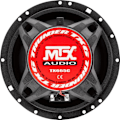 Miniatyrbild 3 av 4: MTX TX665C 16,5 cm 2-vägs koaxialhögtalare 90W RMS 4O aluminiumchassi neodym tweeter silk dome TSV TIL coil