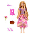 Miniatyrbild 2 av 6: Spin & Reveal Rapunzel Mattel Disney Princess Doll med överraskningar HTV86