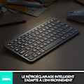 Miniatyrbild 4 av 6: Logitech Wireless Keyboard - MX Keys Mini - PALE GRAY - Kompakt, Bluetooth, bakgrundsbelyst för MAC, iOS, Windows, Linux, Android