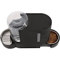 Miniatyrbild 1 av 5: M.PETS DUPLO foder- och vattendispenser 1,3kg/3L - 40x16,2x29,1 cm - Svart