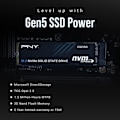 Miniatyrbild 3 av 6: PNY - CS2150 1TB - Intern SSD-hårddisk - 1 TB - M.2