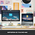 Miniatyrbild 2 av 6: Logitech Wireless Keyboard - MX Keys Mini - MAC - Compact, Bluetooth, Backlit for MAC, iOS, Windows, Linux, Android