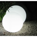 Miniatyrbild 1 av 4: LUMISKY - Trådbunden kullampa för utomhus LED - vit BOBBY - Ø40cm E27 bas