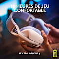Miniatyrbild 6 av 6: Logitech -G435 LIGHTSPEED trådlöst gamingheadset - VIT - Lätt Bluetooth med inbyggd mikrofon för Dolby Atmos, PC, PS4, PS5, mobil