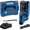 Miniatyrbild 1 av 3: Bosch Professional D-Tect 200 C väggdetektor med 1 12V 2,0Ah batteri, laddare, USB-C kabel, handledsrem, i L-Boxx - 0601081601