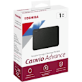 Miniatyrbild 4 av 4: Extern hårddisk - Toshiba - Canvio Advance - 1 TB - Svart