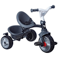 Miniatyrbild 2 av 6: Smoby - Baby Driver Plus Grå trehjuling - Barnets evolutionära cykel från 10 månader - tysta hjul - parkeringsbroms