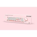 Miniatyrbild 3 av 6: Trådlöst tangentbord + mus combo - MOBILITY LAB - Pure Color - Rosa - Ergonomisk design - Diskret skrivning