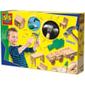 SES CREATIVE Snickarverkstad - 57 träbitar