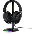 Miniatyrbild 5 av 5: Stativ för gamingheadset - The G-Lab - K-STAND-NEON RGB - USB/USB-C HUB - Kabelansluten - RGB-belysning - Svart