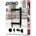 Miniatyrbild 2 av 6: Oljefylld radiator - 2000 W - DOMO - DO7327R - 42,5 x 28 x 64 cm - Svart