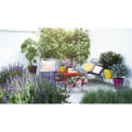 Miniatyrbild 5 av 5: ELHO Rund blomkruka Loft Urban 25 - Utomhus - Ø 24,5 x H 22,2 cm - Oker gul