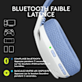 Miniatyrbild 3 av 6: Logitech -G435 LIGHTSPEED trådlöst gamingheadset - VIT - Lätt Bluetooth med inbyggd mikrofon för Dolby Atmos, PC, PS4, PS5, mobil
