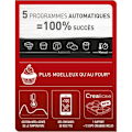 Miniatyrbild 2 av 5: TEFAL KD810112 Cake Factory Delices Intelligent kakmaskin, 5 autoprogram, 1 manuellt läge, CreaBake formsats ingår