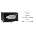 Miniatyrbild 5 av 5: Master Lock X041ML 11L - Elektroniskt lås - Idealisk för smycken, identitetspapper