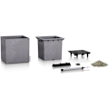 Miniatyrbild 2 av 5: LECHUZA Jardiniere Canto Color Square 40 ALL-IN-ONE Grå 13720