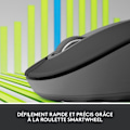 Miniatyrbild 2 av 6: Logitech Signature M650 L trådlös mus - vänster - för stora händer, tyst, Bluetooth, programmerbara knappar - grafit