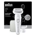 Elektrisk epilator - BRAUN - SES9-030 - 2 lägen - 50 min - Vattentät - Vit