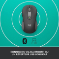 Miniatyrbild 5 av 6: Logitech Signature M650 L trådlös mus - Tyst stor storlek, Bluetooth, programmerbara knappar - grafit