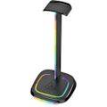 Miniatyrbild 1 av 5: Stativ för gamingheadset - The G-Lab - K-STAND-NEON RGB - USB/USB-C HUB - Kabelansluten - RGB-belysning - Svart