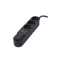 Miniatyrbild 1 av 2: CHACON Multi-socket block med switch 3 16 A-uttag och 2 USB 2 A-utgångar, 1,5 m kabel