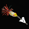 Miniatyrbild 4 av 4: 1 st konstgjord realistisk fiskebete grodbete med propeller toppvattentillbehör (gul)