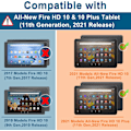 Pikkukuva 3 / 4: Uusi Kindle Fire HD 10 Tablet-kotelo, Fire HD 10 Plus Tablet-kotelo (11. sukupolvi, 2021 julkaisua) - Ultrakevyt ja ohut suojakotelo automaattisella black