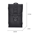 Miniatyrbilde 5 av 5: Praktisk belteveske Holster Cover Case for Samsung Note 10 Lite, S20 Ultra, A20S, A21s, A81, A9, A8, Svart