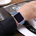 Miniatyrbild 5 av 5: Kompatibel Apple iWatch Armband 38-40mm S/M, M/L Mjuk Silikon Sport Ersättningsarmband Kompatibel iWatch Serie 5 /4 /3 /2/ 1 (S/M Isblå)