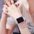 Miniatyrbild 5 av 5: C-modell - Silikonarmband för Apple iWatch - 38/40mm storlek - Pebble-färg