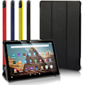 Pikkukuva 2 / 4: Uusi Kindle Fire HD 10 Tablet-kotelo, Fire HD 10 Plus Tablet-kotelo (11. sukupolvi, 2021 julkaisua) - Ultrakevyt ja ohut suojakotelo automaattisella black