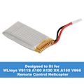 Pikkukuva 3 / 4: 3.7V 300MAH Akku sopii WLtoys V911S A100 A120 XK A150 V966 kauko-ohjattavaan helikopteriin