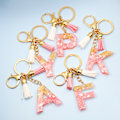 Miniatyrbild 2 av 2: initial, nyckelring, A-Z, glitter T