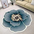 Miniatyrbild 2 av 2: Bauhinia blå lotus, absorberande, halkfri matta, 60*60CM