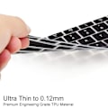 Miniatyrbilde 4 av 4: TPU Tastaturdeksel for MacBook Pro 13 tommer A2251 A2289 (utgitt i 2020) Ultra Tynn Beskyttende Usynlig Skinn Tastaturfilm