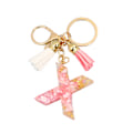 Miniatyrbild 1 av 2: initial, nyckelring, A-Z, glitter X