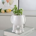 Miniatyrbild 7 av 9: Miniblomkrukor, Figurvaser, VIT White White