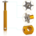 Miniatyrbillede 5 af 5: Groove Sharpener med 6 Hoveder - Golfkølle Groove Sharpener og Rengøringsmiddel til Alle Jern, Pitching Sand Lob Gap og Approach Wedges og Utility Clubs