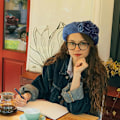 Miniatyrbild 2 av 4: Denim Beret Hatt Målarhatt för Kvinnor Fransk Hatt Artist Hatt Casual Solhatt med Justerbar Rem