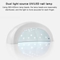 Miniatyrbild 3 av 5: LED-nagellampa, snabb härdningslampa för gellack med smart sensor och 3 timerinställningar, professionell salongsnagel torkare för manikyr och pedikyr (blå)