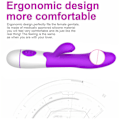 Miniatyrbilde 4 av 4: 30 Hastighets Vibrasjons Dildo Kanin Vibrator for Kvinner USB Lading Dobbel Motor G Spot Vibrator Kvinnelige Sexleketøy